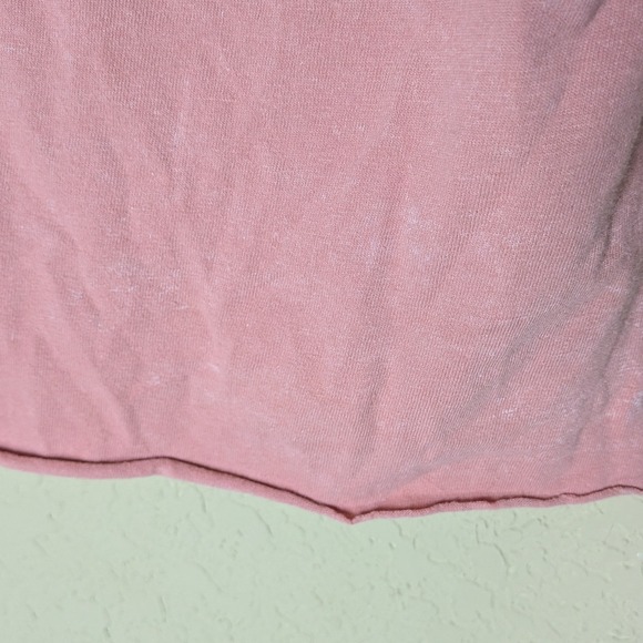 AC/DC Pearl Studded Graphic Tee – Pink Distressed Rocker Babe Size Medium - Picture 6 of 9